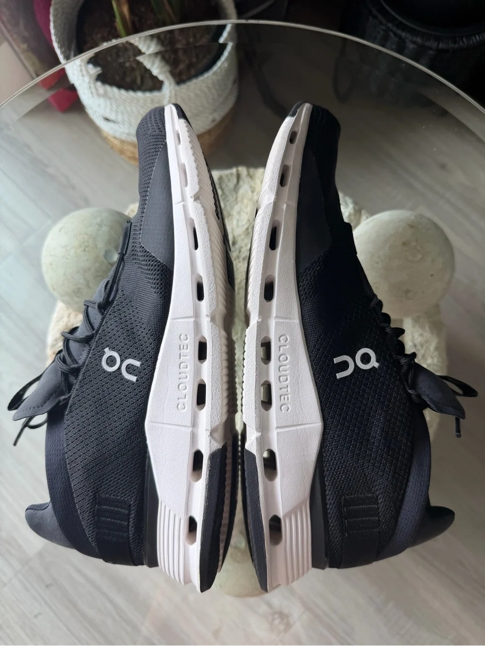 On Running Cloudnova Black White Men’s Sneakers US 12.5 EU 47.5 CloudTec